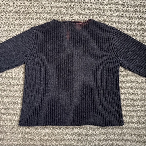 Black Ribbed Sweater - Picture 2 of 3